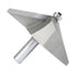 60 Bit,1/2" Shank,1-3/4" Depth,1" Degree Extra Large Chamfer Router Cutting Cutting Length Horse Nose Bevel Bits,Eased