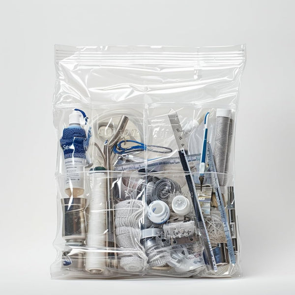 Heavy Duty Zip Bags 4"x6", 50 Pack 6mil Thick Resealable Poly Bags for Tools and Small Business Packaging