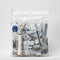 Heavy Duty Zip Bags 4"x6", 50 Pack 6mil Thick Resealable Poly Bags for Tools and Small Business Packaging