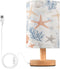 Coastal Sea Star Coral Nautical04 Table Lamp for Bedroom USB Port Bedside