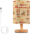 Bedside Lamp West Cowboy Horse Cactus Table Lamp for Bedroom LED Nightstand