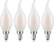 Frosted E12 LED Candelabra Bulb, 2 Watt(25W Equivalent), Soft Warm 2700K, Dimmable