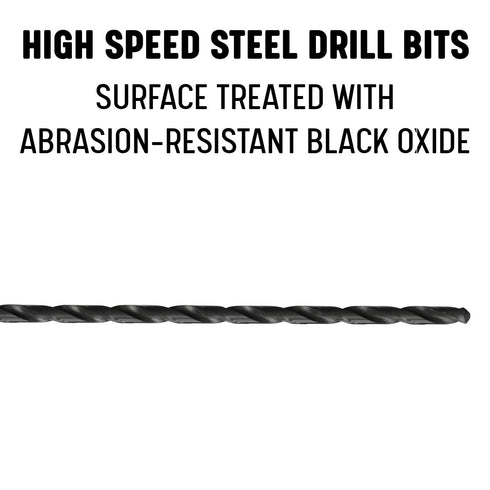 Drill America High Speed Steel 3/32" x 12" Extra Length Drill Bit, DWDDL Series