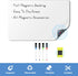 Magnetic Whiteboard for Fridge, Refrigerator Dry Erase Board, Small White Board with 4 Markers and 1 Eraser, 20 x 13 Inches by HOMiDEK