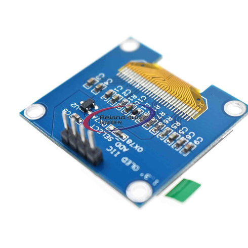 Reland Sun 1.3 inch 12864 SSH1106 I2C 128 64 White Blue Color OLED LCD Display Module IIC Interface * LCD Display