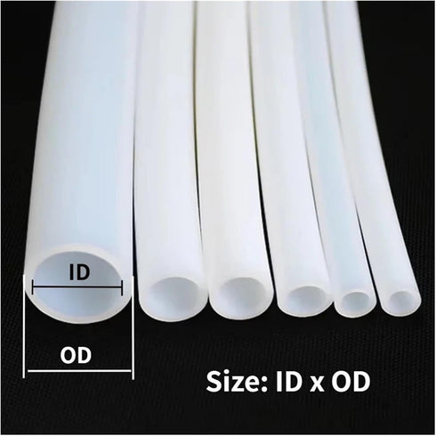 Generic 3D F46 3D 5 6mm,5 PTFE Tube, Milk White PTFE Tube for Printer Parts Pipe Insulated Hose,for Printers(ID x OD