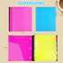 WOT I All-in-one Telescoping Binder Notebook 2PCS, Refillable 3 Ring Binder with Customized Cover, 60 Sheets Notepaper