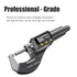 REXBETI Digital Micrometer, Professional Thickness Gauge 0.00005"/0.001 mm, Protective Case with Extra Battery