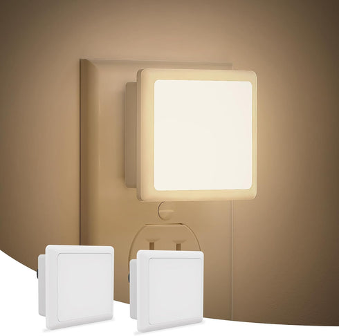 JandCase LED Night Lights - 2 Pack, Soft White Night Lights with