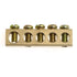 5pcs Electrical Wire Screw Terminal Ground, Brass Grounding Bars, 5 Positions Terminal Ground Bar