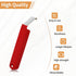 Vinyl Siding Removal Tool, Steel Blade Siding Zip Tool with Extra Long Non-Slip Grip Handle (Red)