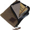 Hide & Drink Scribbler Case for Notebook, Handmade from Waxed Canvas (Fatigue)