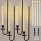 Tessco for you Metal Wall Mount Candle Sconces with 9.6" LED Flameless