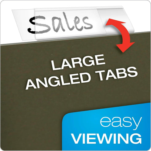 Pendaflex Hanging File Folder Tabs, 100 Sets of 2" Labels and Inserts for Hanging Files