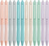 Linbsunne Ballpoint Pens, Medium Point 1mm Black Pen, Super Soft Grip, 12-pack for Men Women