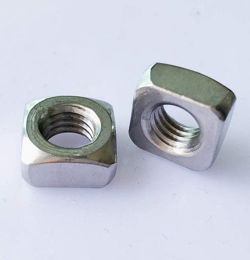 100pcs M3 Metric Square Nuts 18-8 (304) Stainless Steel Fasteners