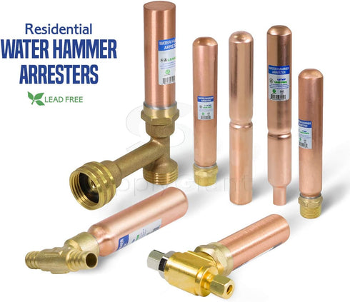 IBNT0056 Water Arrestor Type AA Straight, 3/4", Brass