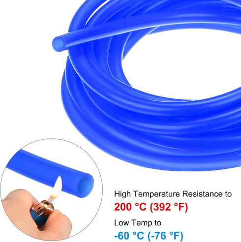 5/32"(4mm) 1/4"(6mm) 5ft(1.5 M METERXITY Silicone Tubing, ID x OD Silicone Rubber Vacuum Tube, M) High Temp Water Air
