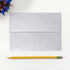 LUXPaper Silver Metallic A7 Invitation Envelopes | Peel & Press | 5 1/4" x 7 1/4" | 80lb Text | 50 Qty