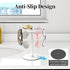 LSK Metal Sunglasses Organizer, Glasses Holder Stand with Storage Tray, Anti-Slip Pads for Tabletop, Desk, Dresser