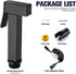 ZLOCYIVHE Set Handheld Bidet Sprayer for Toilet, Black Portable Cloth Diaper Sprayer Brass Bathroom Bidet Sprayer Kit