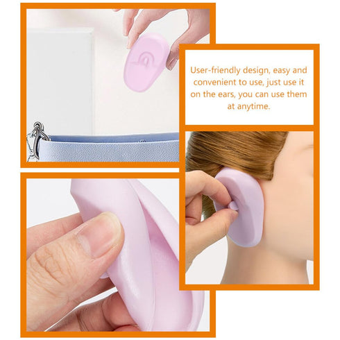 3 Healifty Pairs Silicone Ear Covers Hair Dye Earmuffs Ear Protectors for Hair Styling Salon Equipment