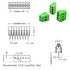 70PCS Terminal Block Connector, 2P 3P 4P 2.54mm/0.1inch PCB Mount Screw for Arduino and Home Electronics