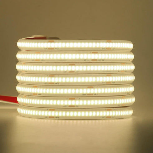 HEGEHE 24V 320 IP68 (4000-4500K), 2M) COB LED Strip Light, LEDs/m, Waterproof, Flexible LED Strip Light for Rooflight