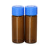 8 Pcs 20ml Glass Vials with Screw Caps, Amber Glass Vials with 4 Colors Caps, Leak-Proof Glass Bottles