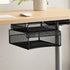 Safco Products Onyx Mesh Deluxe Under Desk Hanging File Organizer, Black, Steel, 2 Compartments