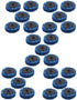 25-Pack 2" Quick Change Clean and Strip Discs Extra Coarse Blue Non-Woven
