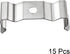 uxcell T8 Clips Bracket Hanger for Integrated Tube Light Fixture, Nickel-plated Manganese Steel, Pack of 15