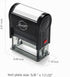Miseyo Self Inking Paid Stamp with Date, Check Number, Amount - Red Ink