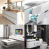 15.8"X78.7" Glossy Self-Adhesive Removable Wallpaper, White Vinyl Contact Paper for Countertops, Cabinets