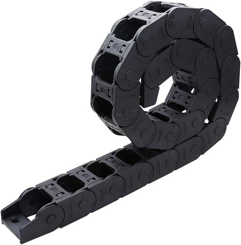 Cable Drag Chain - 1M Long Black CNC Machine Tool Cable Wire Carrier Drag Chain Nested 25mm x 38mm