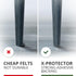 X-PROTECTOR Felt Furniture Pads - 48 Premium Floor Protector Pads for Wood Floors, Grey