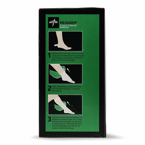 Medline Size D Elastic Tubular Bandages for Large Arms and Legs