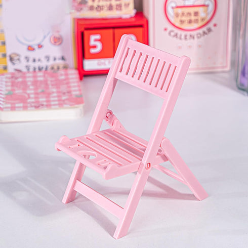 Tizuqe Foldable Chair Shape Phone Holder for Desk Portable Travel Holder Office Desk Accessories
