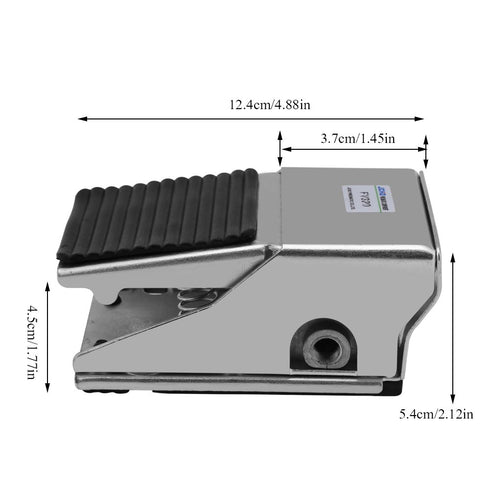 2-Position 3-Port Foot Pedal Air Control Valve G1/4 Thread Pneumatic Foot Control Value Air Switch