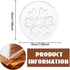 7.08 7.08 inch Flower Router Template Round Acrylic Router Template for Woodworking Drawing Inlay Templates for Wood