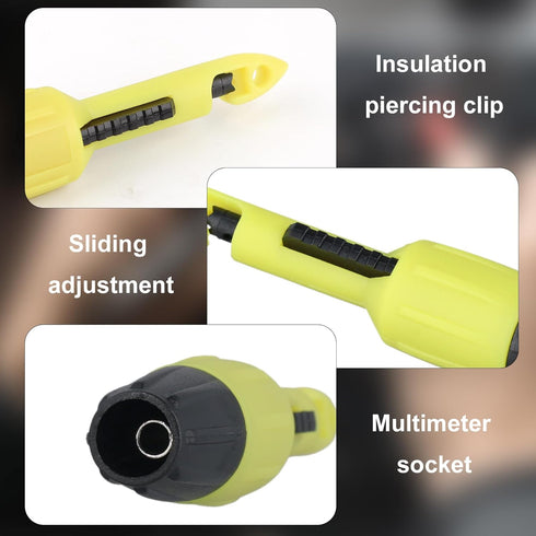 4pcs Wire Piercing Probe Kit, Insulation Piercing Clip Probes for TP81 Multimeter Testing