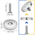 8 Pack 100 LBS Countersunk 1.26''D 0.2" VNDUEEY Neodymium Magnet Cup, Rare Earth Magnets with Hole Industrial Strength