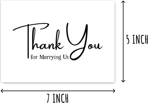 EdgarGifts Thank You For Marrying Us - Wedding Card To Officiant - Thank You Card For Priest - Minister - Judge