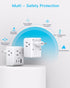 2 Pack European Travel Plug Adapter, One Beat International Power Adapter with 3 Outlets, 1 USBA, 2 USB C for Europe
