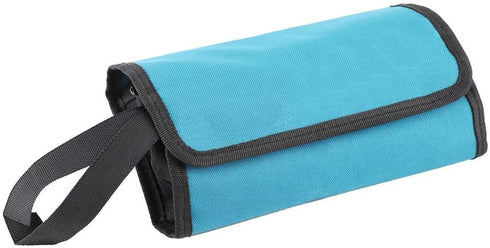 Tools Roll Holder Foldable Storage Bag, Roll Up Tool Pouches for Electrician Technician Homeowner