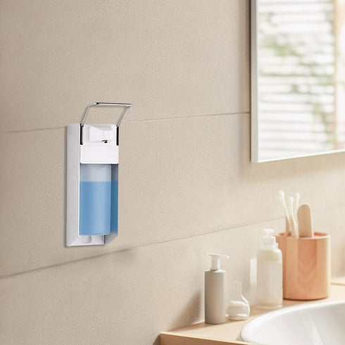 CNANRNANC (500ml Matte Finish Aluminum Alloy Dispenser with Adjustable Spray Pump for Controlled Liquid Dispensing