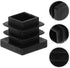 30pcs 15x15mm PRETYZOOM Thickened Black Square Plastic End Caps Tubing Plugs Chair Glide Inserts for Furniture Legs