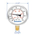 MEASUREMAN 2-1/2" Dial Glycerin Filled Pressure Gauge, 30inHG-60psi, 304 Stainless Steel Case