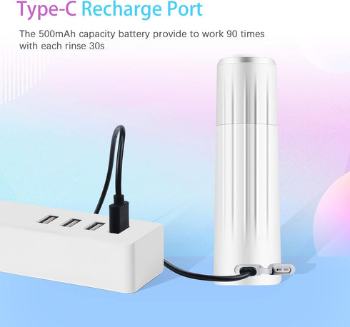 Portable Bidet - LLest Electric Rechargeable Mini Handheld Travel Bidet Sprayer with Travel Bag and USB Cable