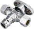 (Pack of 2) 1/4 Turn Dual Pex-A Cold Expansion Outlet Angle Stop Valve, 1/2" Pex-a X (3/8 inch X3/8 inch), Chrome Plated by EFIELD